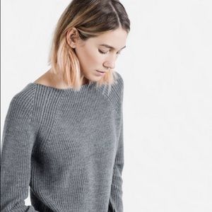 Everlane chunky knit raglan sweater